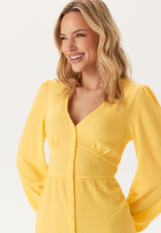 Structure Button Midi Dress