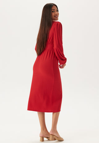 bubbleroom-structure-button-midi-dress-red_1