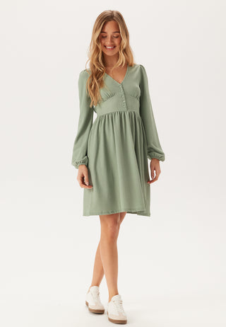 Structure Button Short Dress