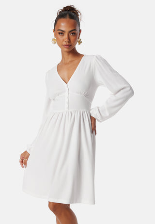 bubbleroom-structure-button-short-dress-white_1