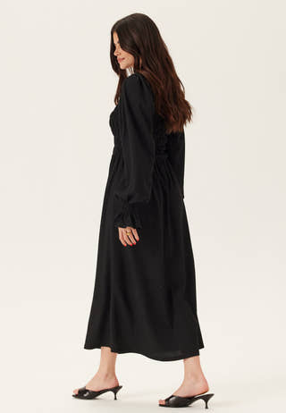 Structure Long Sleeve Midi Dress