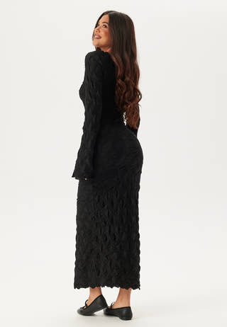 Structure Long Sleeve Midi Dress