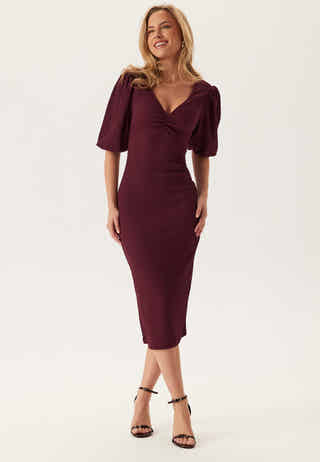 Structure Puff Sleeve Dress