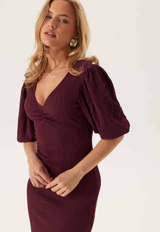 Structure Puff Sleeve Dress