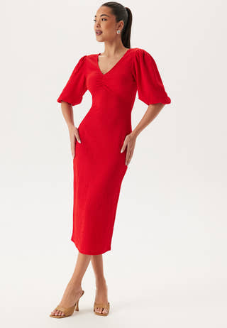 Structure Puff Sleeve Dress