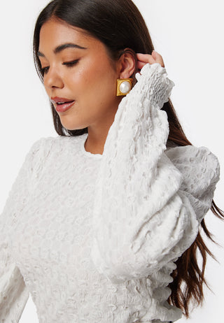 Structure Puff Sleeve Top