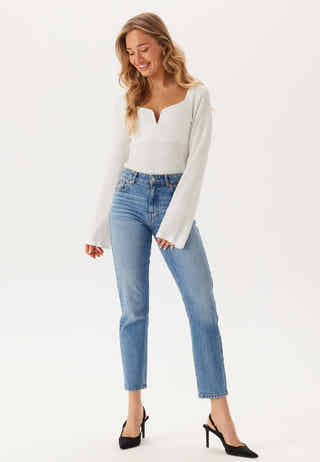 Structured V-Neck Top