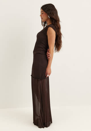 Strucure Combined Maxi Skirt
