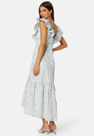 Summer Luxe Flounce Midi Dress