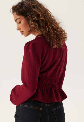 V-neck Button Blouse