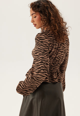 V-neck Button Blouse