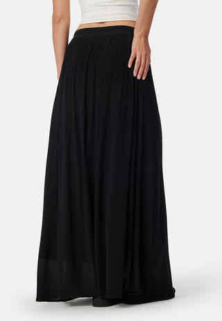 Viscose Crepe Maxi Skirt