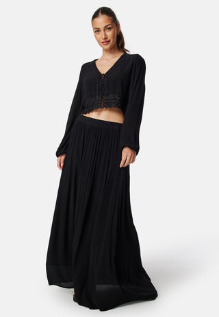Noele Viscose Crepe Maxi Skirt