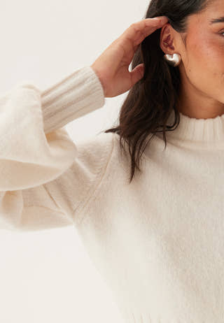 Volume Sleeve Knitted Sweater