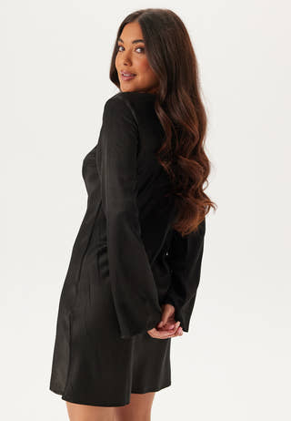 Waterfall Satin Dress