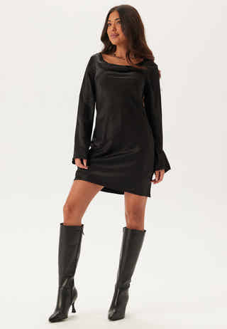 Waterfall Satin Dress