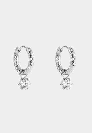 Como Hoop Earring Crystal