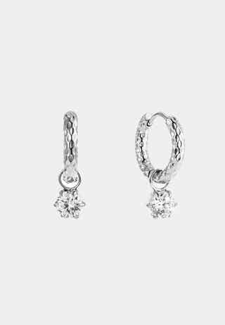 Como Hoop Earring Crystal