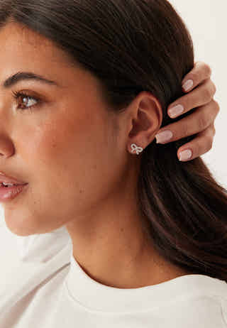 Crystal Bow Earring
