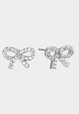 Crystal Bow Earring