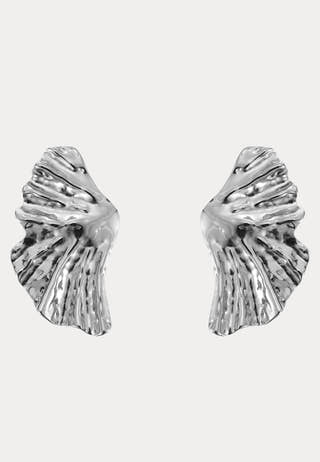 Feather Earring Steel