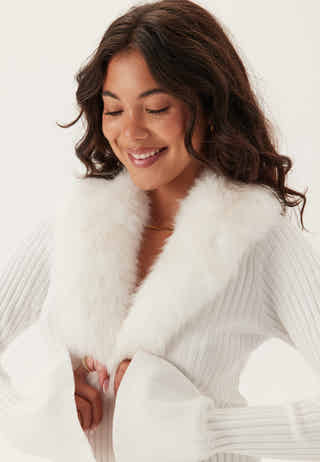Faux Fur Cardigan