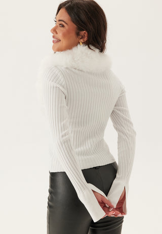 Faux Fur Cardigan