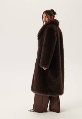 Long Faux Fur Coat