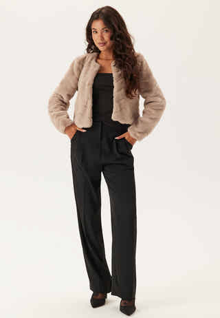 Short Party Faux Fur Jacket