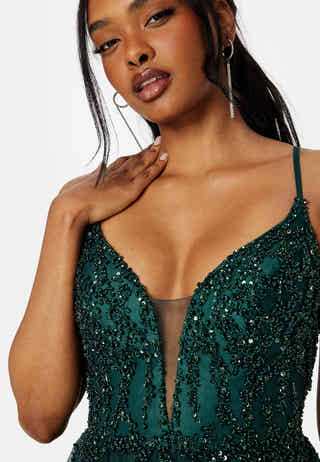 Tulle Back Lacing Evening Dress