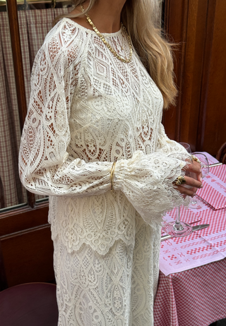 Lace Bow Blouse