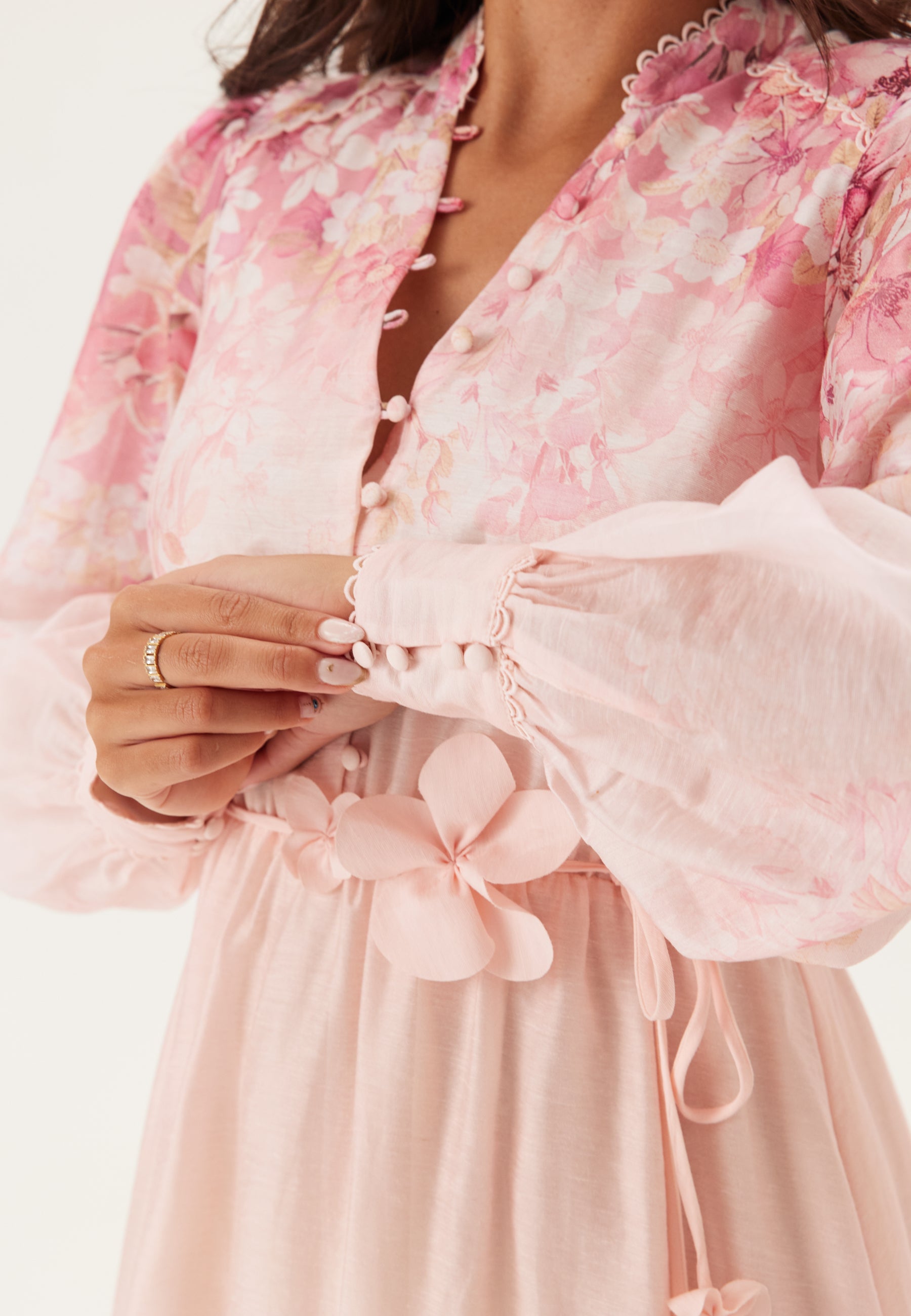 Forever new Courtney Placement Print Maxi Dresses Floral / Pink Forever new Courtney Placement Print Maxi Dresses Floral / Pink