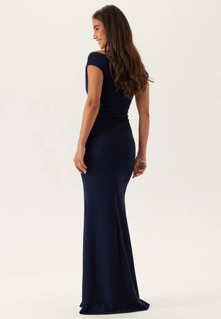 Bardot Pleat Maxi Dress