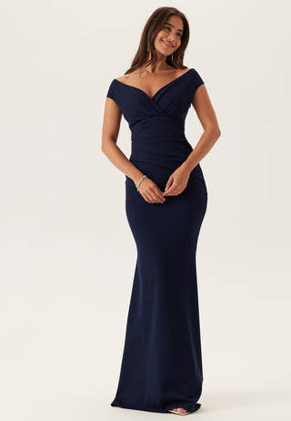 Bardot Pleat Maxi Dress