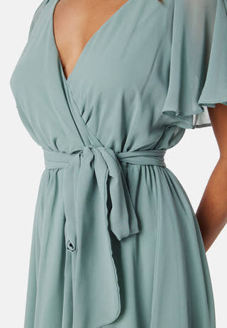 Flutter Chiffon Midi Dress
