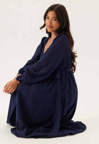 Long Sleeve Chiffon Dress