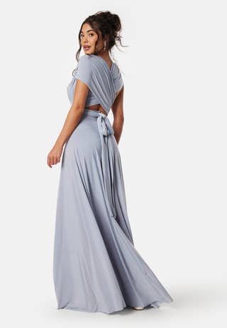 Multi Tie Maxi Dress Split