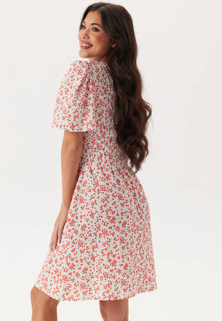 Butterfly Sleeve Short Dress