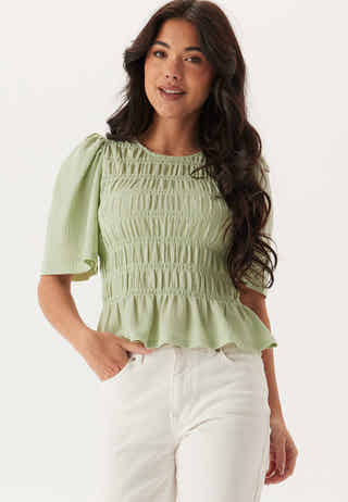 Butterfly Sleeve Smock Top