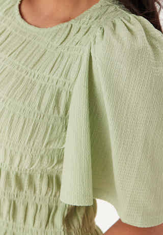 Butterfly Sleeve Smock Top