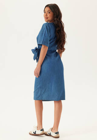 Denim Wrap Dress
