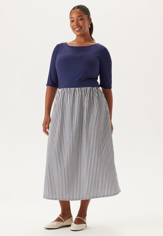 Fabric Mix Dress