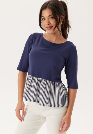 Fabric Mix Top
