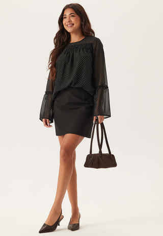 Flounce Sleeve Blouse