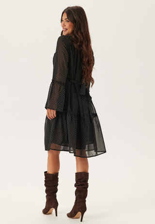 Flounce Sleeve Dress