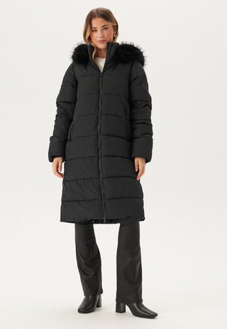 Hooded Padded Long Jacket