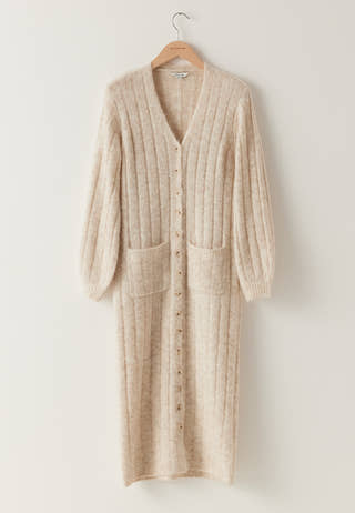 Knitted Cardigan Dress