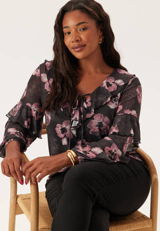 Mesh Frill Top