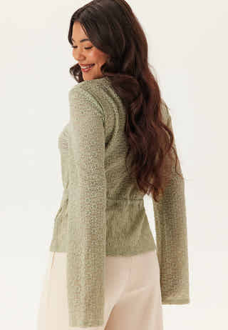 Peplum Lace Cardigan