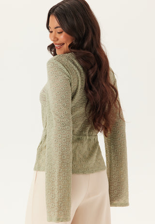Peplum Lace Cardigan